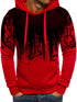 Mens casual sports tethered hooded fleece sweater jacket